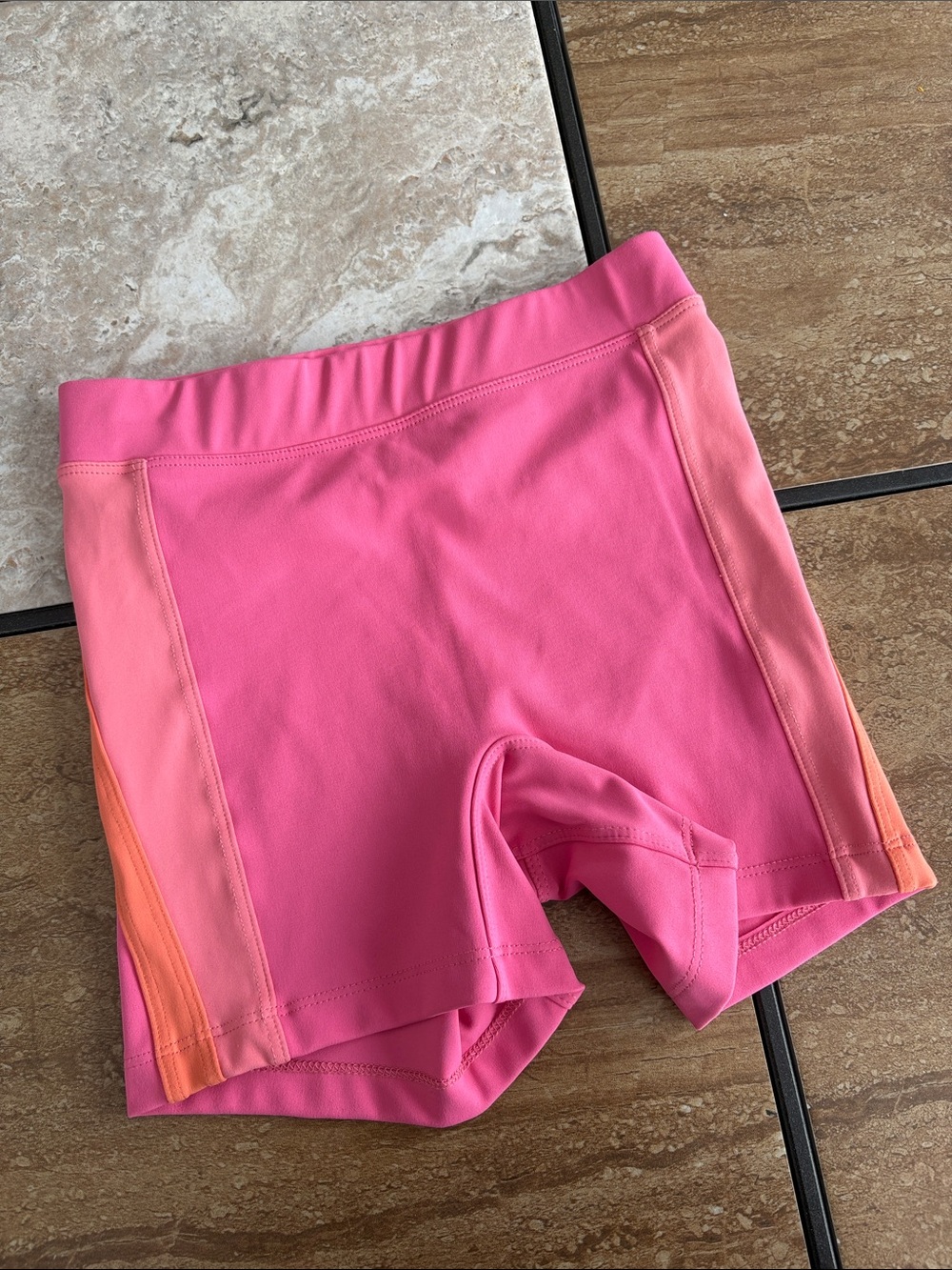FIVE DANCEWEAR
Kids Pink Active Shorts with Orange Accents